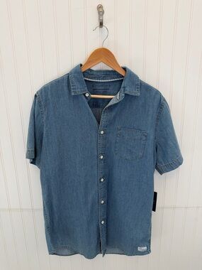 PD&C Light Blue Denim Shirt NWT Size Medium